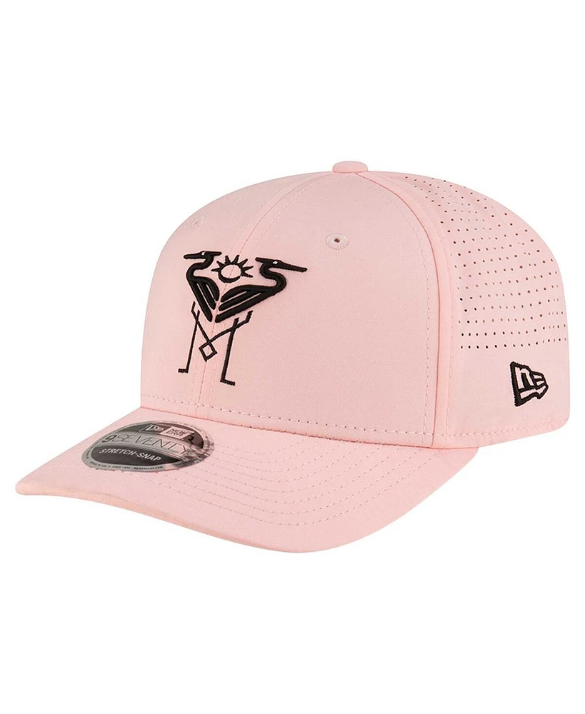 New Era Men's Pink Inter Miami Cf 9SEVENTY Coolera Stretch-Snap Adjustable Hat