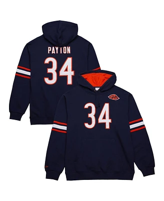 Mitchell & Ness Men's Walter Payton Navy Chicago Bears Retired Player Name Number Pullover Hoodie