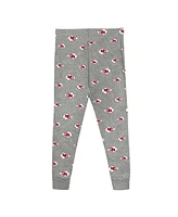 Outerstuff Preschool Heather Gray Kansas City Chiefs Long Sleeve T-Shirt and Pants Sleep Set