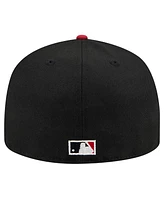 New Era Men's Black Houston Astros Shadow Stitch 59FIFTY Fitted Hat