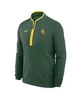 Nike Men's Green Baylor Bears Coaches Courtside Basketball Victory Performance Quarter-Zip Top