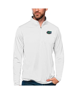 Antigua Men's White Florida Gators Tribute Quarter-Zip Top