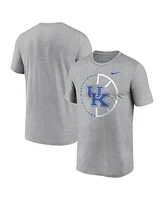 Nike Men's Heather Gray Kentucky Wildcats Legend Basketball Icon Performance T-Shirt