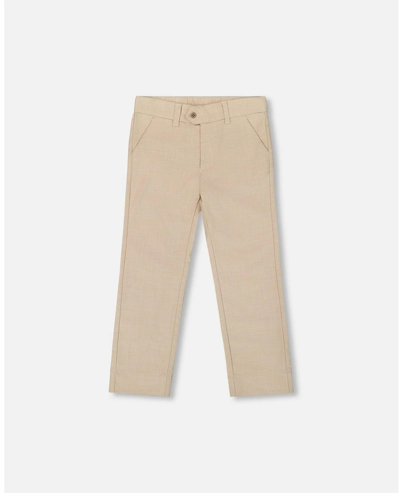 Deux par Big Boys Slant Pocket Pants Light Taupe