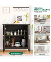 gaomon Buffet Cabinet with Storage, Modern Farmhouse Sideboard Buffet Cabinet