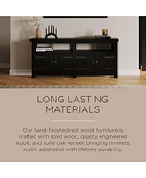 Maven Lane Luca Rustic Wooden Media Unit