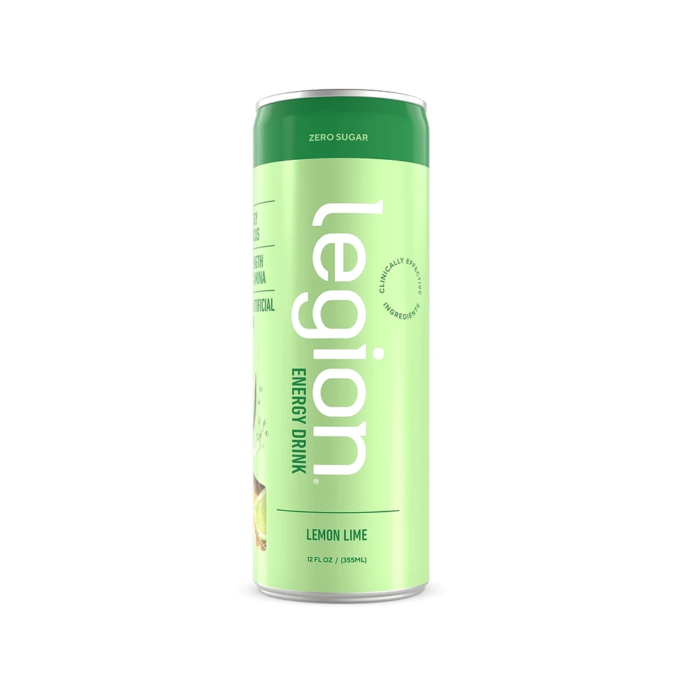 Legion Athletics Energy Drink Natural and Organic Lemon Lime Flavor