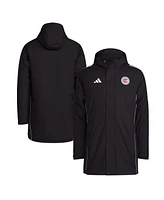 Adidas Men's Black Chicago Fire Tiro 24 Full-Zip Hoodie Winter Parka