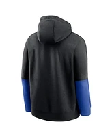 Nike Men's Anthracite/Royal Kentucky Wildcats 2024 Sideline Club Pullover Hoodie