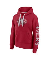 Fanatics Women's Scarlet San Francisco 49ers Elements Next Pullover Hoodie