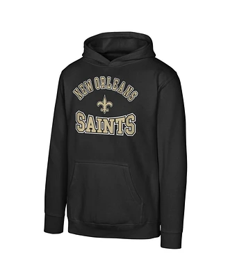 Outerstuff Big Boys and Girls Black New Orleans Saints Home Town Pullover Fleece Hoodie