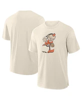 Fanatics Men's Cream Cleveland Browns Slub T-Shirt