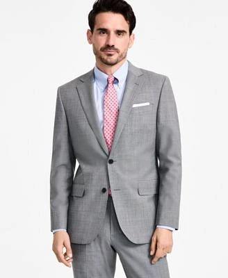 B By Brooks Brothers Mens Windowpane Suit Jacket Pants