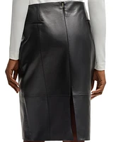 Boss by Hugo Women's Lustrous Leather Pencil Skirt