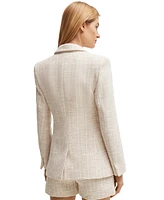 Boss by Hugo Boss Women's Regular-Fit Tweed Blazer