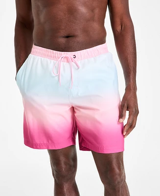 Club Room Men's Kenji Ombre Swim Trunks, Created for Macy's