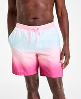 Club Room Men's Kenji Ombre Swim Trunks, Created for Macy's