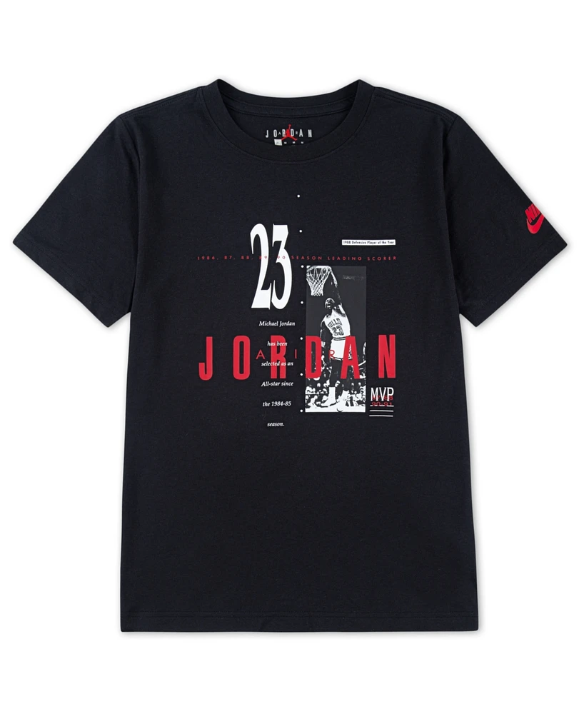 Jordan Big Boys Brand Crew Short Sleeve Tee