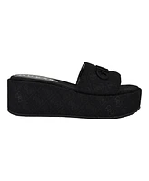 Guess Women's Bintai Platform Single Band Slip On Sandal