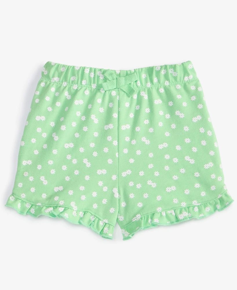 First Impressions Baby Girls Daisy Dot Printed Shorts, Exclusively at Macy's