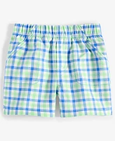 First Impressions Baby Boys Outdoor Check Twill Shorts, Exclusively at Macy's