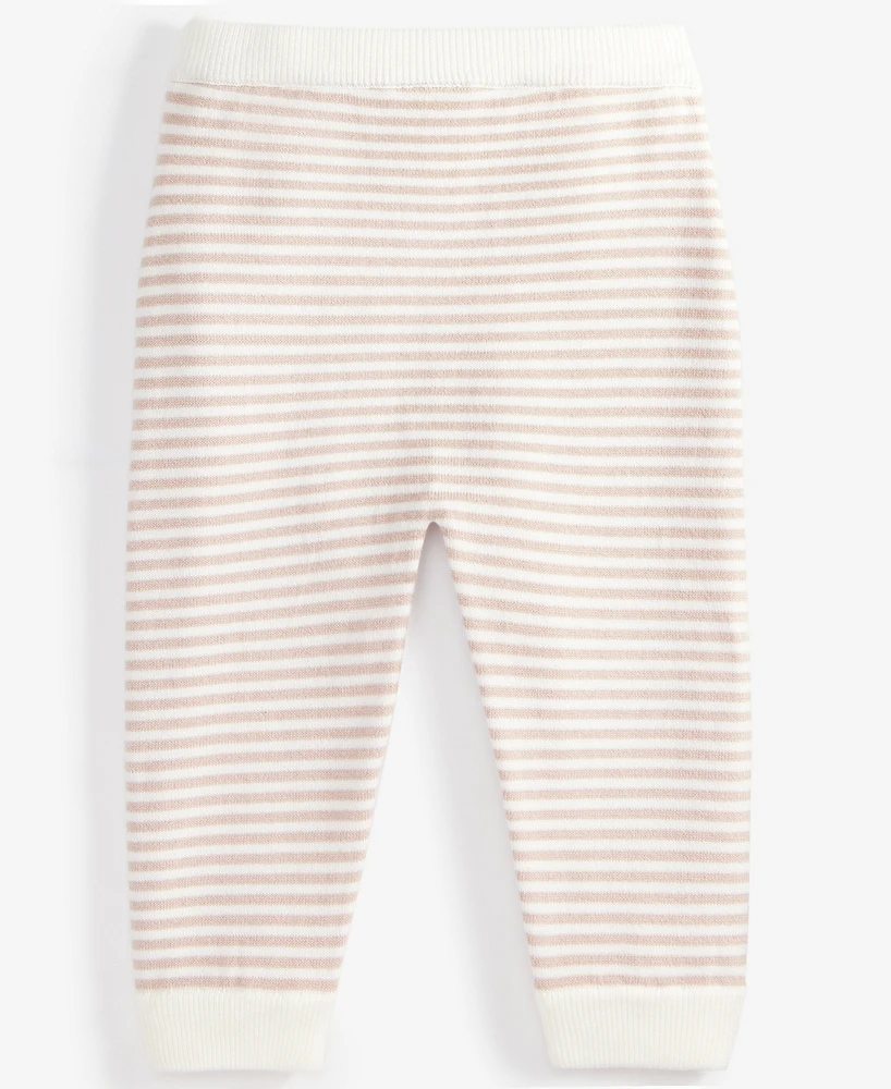 First Impressions Baby Cotton Stripe Pants, Exclusively at Macy's