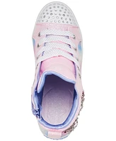 Skechers Little Girls Twi-Lites - Charm Glitz Light-Up Casual Sneakers from Finish Line