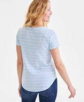 Style & Co Women's Printed Crewneck Short-Sleeve T-Shirt, Exclusively at Macy's