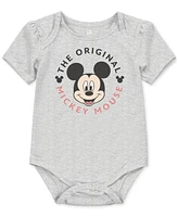 Disney Baby Mickey Mouse Short-Sleeve Bodysuits, 3 Pack