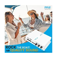 Pyle 4-Ch. Bluetooth Marine Amplifier System, 400 Watts, Weather Resistant