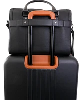 Boarding Pass The Gotham 18un Pebble Grain Genuine Leather Briefcase