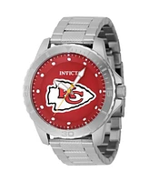 Invicta Men's 48089 Nfl Kansas City Chiefs Quartz 3 Hand Red Dial Watch
