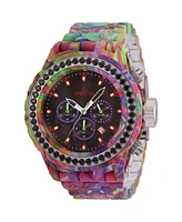 Invicta Men's 35433 Subaqua Quartz Chronograph Black, Red, Purple Dial Watch