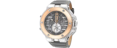 Invicta Men's 47381 Racing Quartz Multifunction Khaki, Gunmetal, Silver Dial Watch