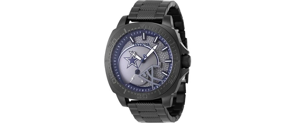 Invicta Men's 47867 Nfl Dallas Cowboys Quartz 3 Hand Blue, Grey Dial Watch