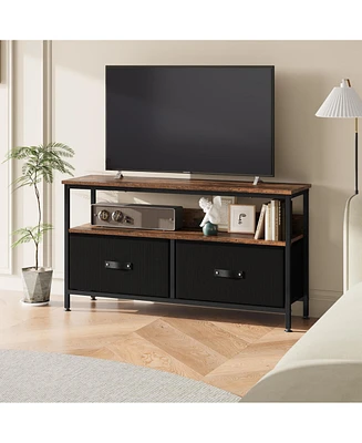 gaomon 50 Inch Tv Stand for Living Room, Dresser Tv Stand for with 2 Drawers
