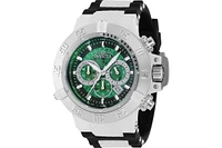 Invicta Men's 38996 Subaqua Quartz Chronograph Silver, Green Dial Watch