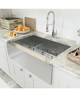 Casainc 33inch L Single Bowl Stainless Steel Kitchen Sink