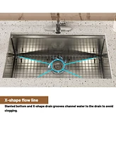 Casainc Undermount Kitchen Sink with Accessories