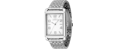 Invicta Men's 46634 Vintage Quartz 3 Hand Silver Dial Watch