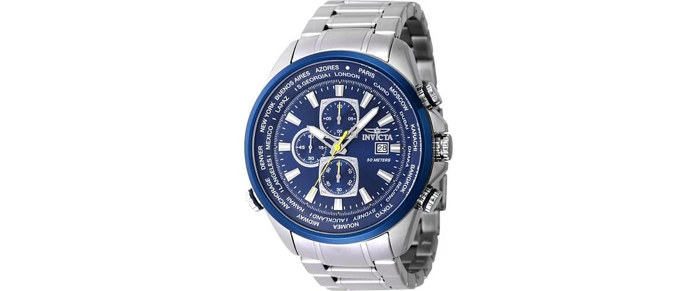 Invicta Men's 47818 Aviator Quartz Multifunction Blue Dial Watch