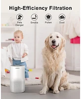 Morento Air Purifiers for Home Large Room Up to 1076 Ft2, H13 Hepa Air Purifiers for Bedroom 22 dB, Air Cleaners for Pet Dander, Dust, Pollen, Odor, S