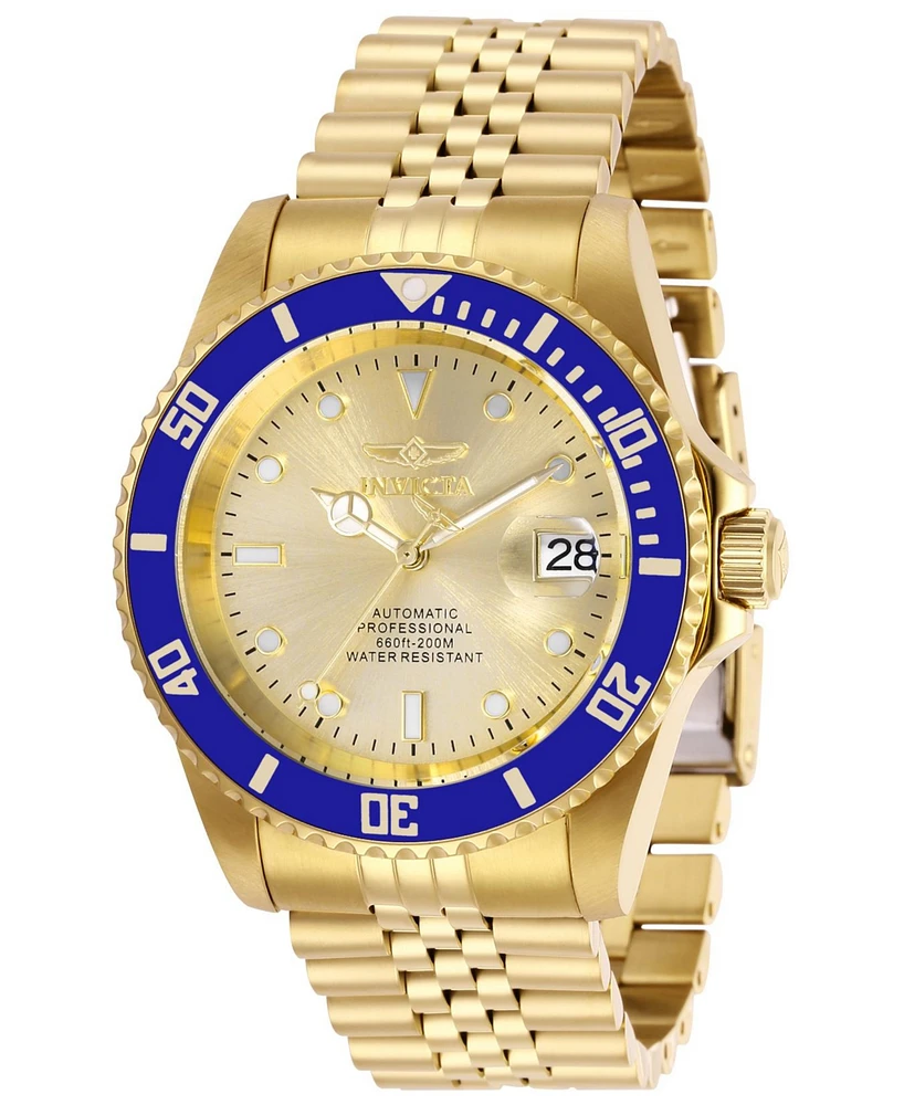 Invicta Men's Pro Diver Automatic 3 Hand Champagne Dial Watch