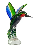 Dale Tiffany 10" Hummingbird Art Glass Figurine