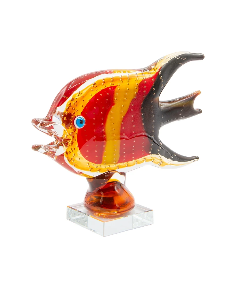 Dale Tiffany 8.75" Bora Fish Art Glass Figurine