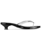 Jeffrey Campbell Lollipop Jelly Kitten-Heel Thong Sandals