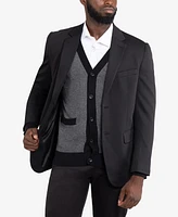 X-Ray Men's Herringbone Cardigan Sweater