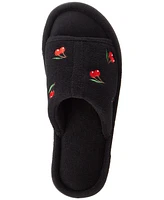 Isotoner Signature Women's Embroidered Fruit Slide Slippers