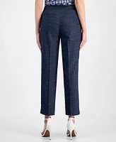 Anne Klein Women's Mid-Rise Straight-Leg Ankle Pants