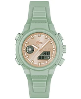 Lacoste Women's LC33 Green Silicone Strap Watch, 40mm